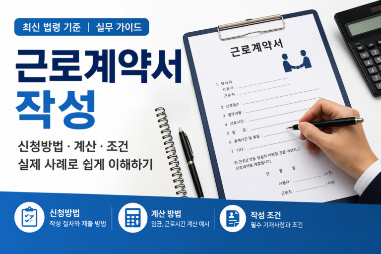 첨부파일 세부 사항 2026 근로계약서 작성 신청 방법