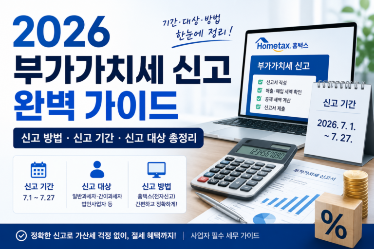 2026 부가가치세 신고