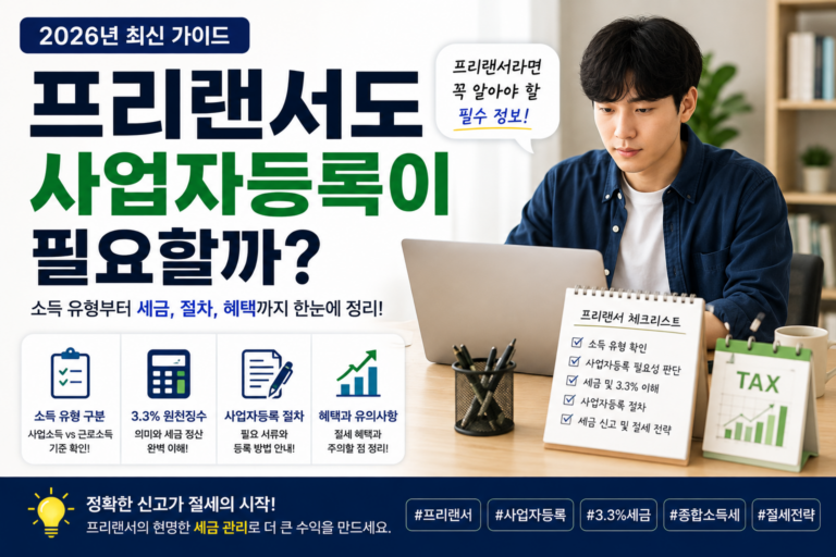 프리랜서 사업자등록 필요 여부